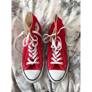 Converse Red High Tops